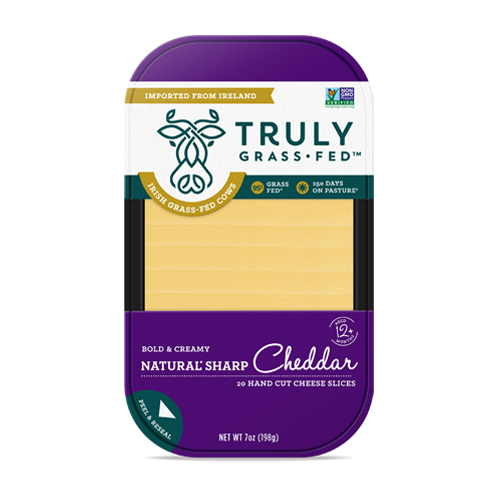 natural sharp cheddar cheese slices
