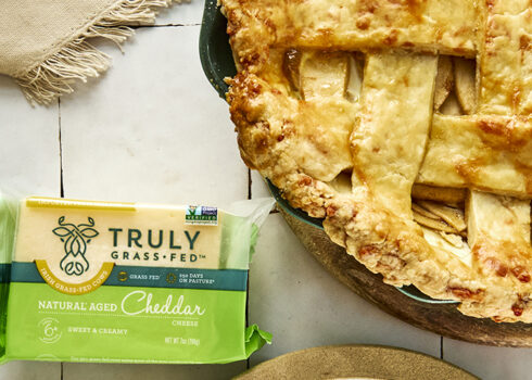 apple cheddar pie with cheddar product