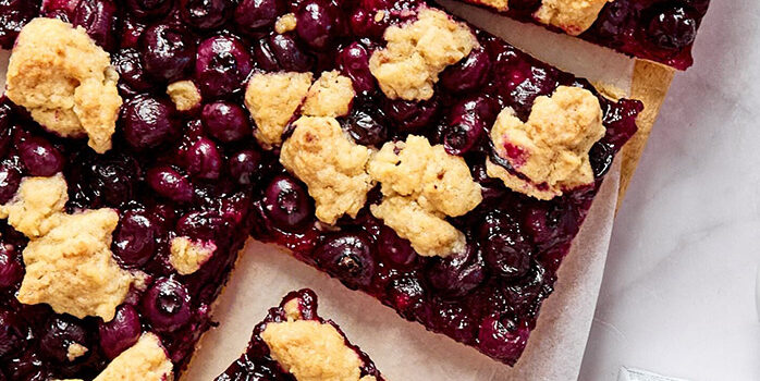 blueberry crumble bars