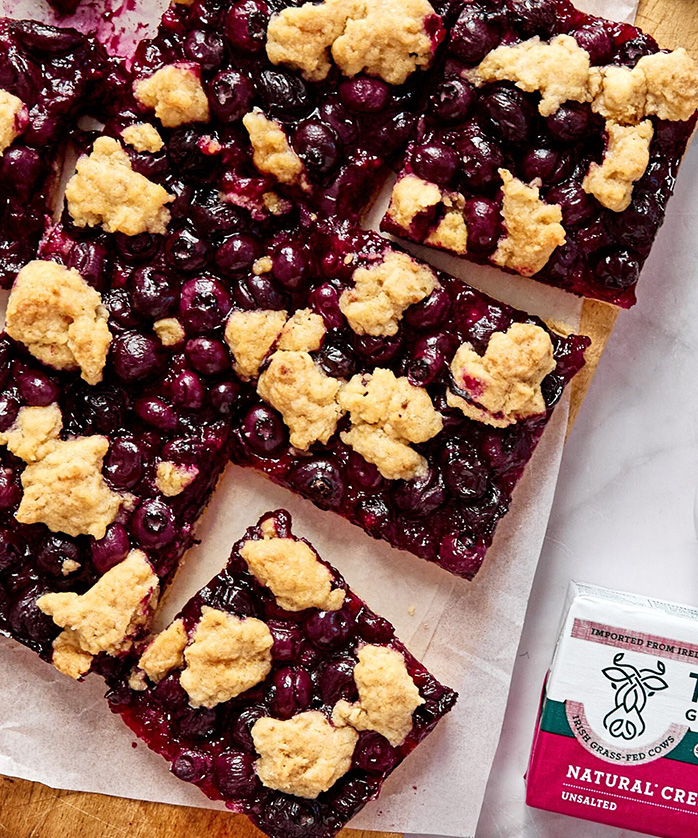 blueberry crumble bars